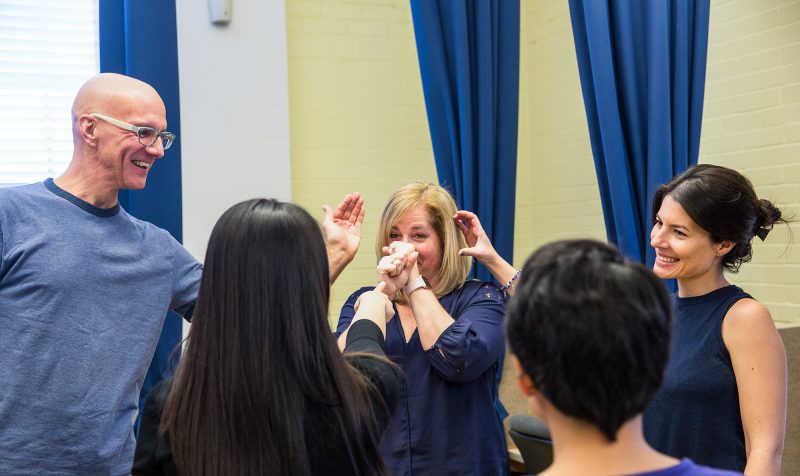 ACC American Sign Language (ASL) students signing in class at the Rio Grande Campus.