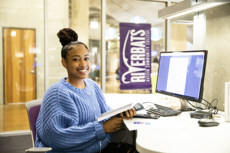 ACC student portrait at the Highland campus ACCelerator.