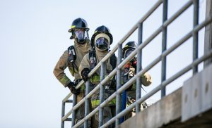 ACC Fire Academy students practice extinguishing fires