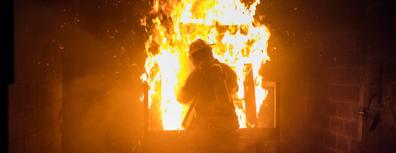 ACC Fire Academy students practice extinguishing fires