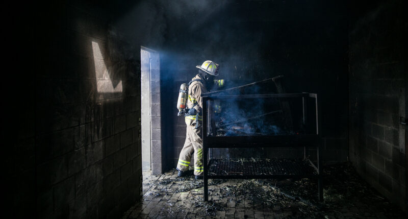 ACC Fire Academy students practice extinguishing fires